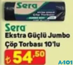 SERA EKSTRA GÜÇLÜ JUMBO ÇÖP TORBASI 10'LU